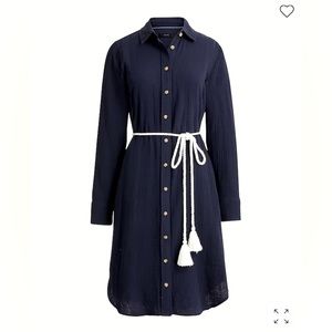 J. Crew Classic-fit soft gauze shirtdress.